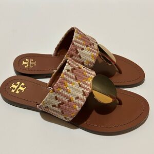 Tory Burch Patos Disk nappa leather sandals